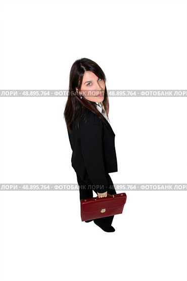 Businesswoman with briefcase. Стоковое фото, агентство Ingram Publishing / Фотобанк Лори