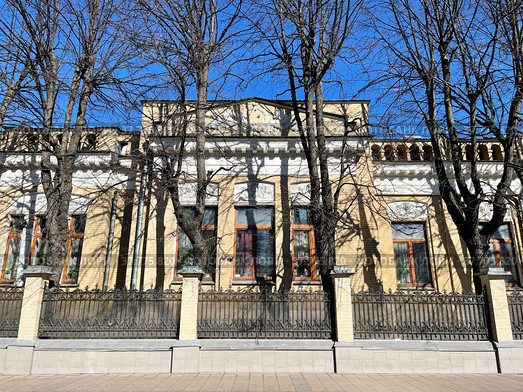 Бывший особняк А.К. Ферстер — Михельсона. Россия, город Москва, улица Малая Никитская, дом 18 (2022 год). Редакционное фото, фотограф Овчинникова Ирина / Фотобанк Лори