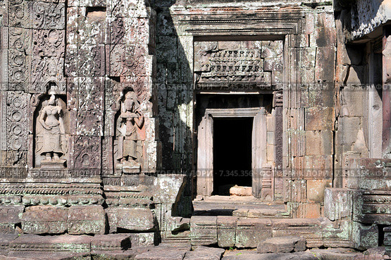 Cambodia, Siem Reap, Angkor, Preah Khan Temple. Стоковое фото, агентство BE&W Photo / Фотобанк Лори