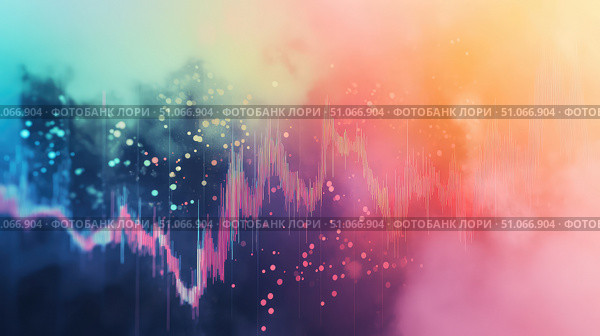 candlestick dissolving stock chart ai generated. Стоковое AI-изображение, AI-художник Vectorwin / Фотобанк Лори
