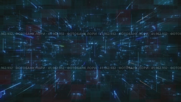 Captivating CG Animation Showcasing Futuristic Data Streams. Стоковое видео, видеограф Данил Руденко / Фотобанк Лори