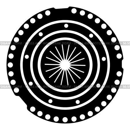 Car clutch basket cover cohesion transmission auto part plate kit repair service icon black color vector illustration image flat style simple. Car clutch basket cover cohesion transmission auto part plate kit repair service icon black color vector illustration image flat style. Стоковая иллюстрация, агентство Ingram Publishing / Фотобанк Лори