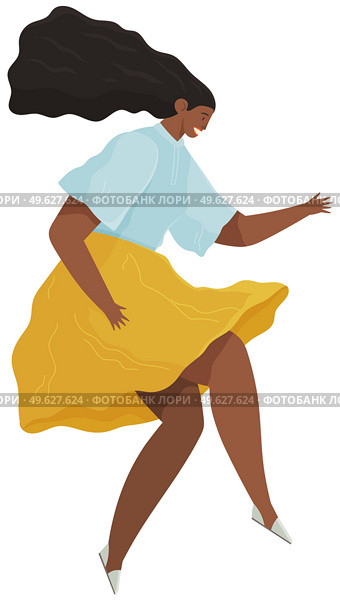 Cartoon female soaring and flying in the air dreaming person in movement pose isolated on white background. Woman floating in imagination dream. A girl flying in dreams or sky wearing casual clothes. Cartoon female soaring and flying in the air dreaming vector illustration isolated on white. Стоковая иллюстрация, агентство Ingram Publishing / Фотобанк Лори