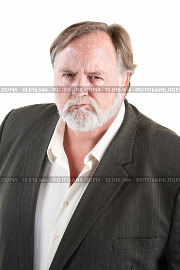 Caucasian man frowning. Стоковое фото, фотограф Scott Griessel / PantherMedia / Фотобанк Лори