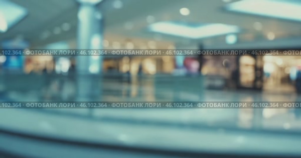 CCTV camera in shopping mall monitors safety of visitors. Стоковое AI-видео, аниматор Александр Довянский / Фотобанк Лори