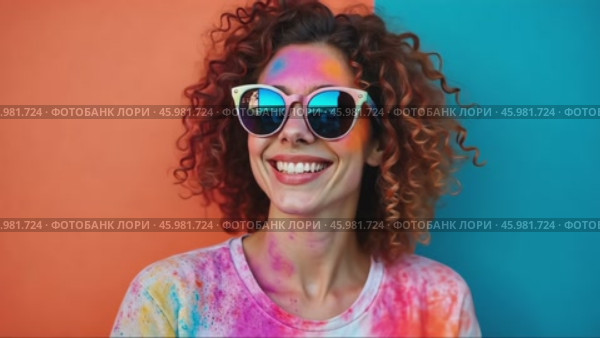Celebrate Holi With Vibrant Colors, Joyful Music, and Delicious Food in This Colorful Festival of Spring and Cultural Unity. Стоковое AI-видео, аниматор Sergey Grishin / Фотобанк Лори