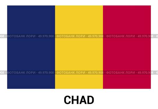 Chad Flag design vector. Стоковая иллюстрация, агентство Ingram Publishing / Фотобанк Лори