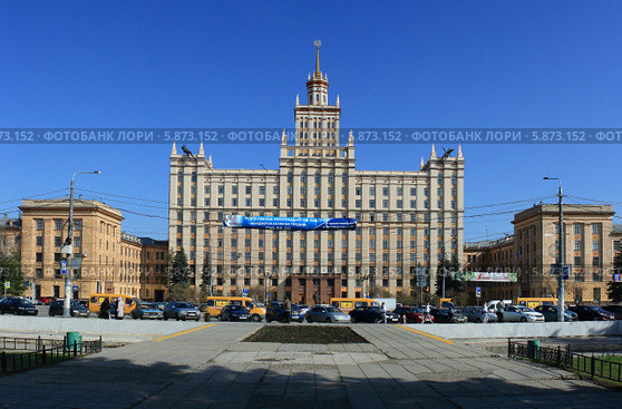 Челябинск. Здание ЮУрГУ (2012 год). Редакционное фото, фотограф Игорь Потапов / Фотобанк Лори