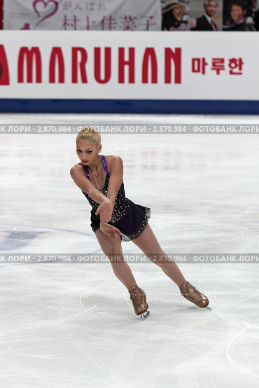 Чемпионат мира по фигурному катанию 2011. Гедеванишвили Элене Гурамовна, грузинская фигуристка. Редакционное фото, фотограф Игорь Долгов / Фотобанк Лори