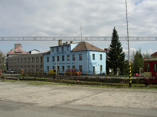 Чешская республика. Тахов. Здание грузового вокзала (2004 год). Стоковое фото, фотограф Ерохин Дмитрий Викторович / Фотобанк Лори