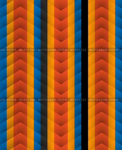 Chevron pattern seamless vector arrows geometric design colorful aqua blue red yellow black. Стоковая иллюстрация, агентство Ingram Publishing / Фотобанк Лори