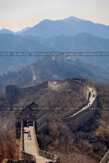 China, Beijing. the great Wall of China (2017 год). Стоковое фото, фотограф Яна Королёва / Фотобанк Лори