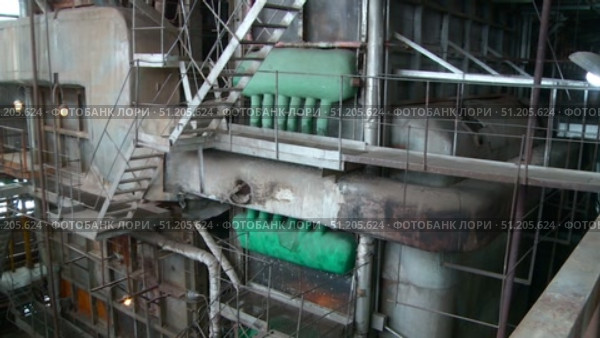 CHP internal production facilities. Стоковое видео, видеограф Алексей Сергеев / Фотобанк Лори