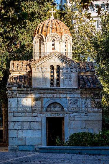 Church Theotokos Gorgoepikoos and Agios Eleytherios Athens, Greece (2022 год). Стоковое фото, фотограф photoff / Фотобанк Лори