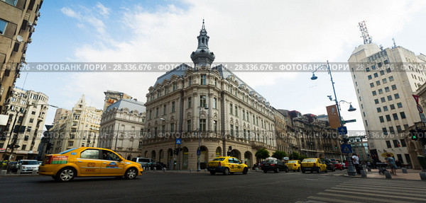 Cityscape in Bucharest, Romania (2017 год). Редакционное фото, фотограф Яков Филимонов / Фотобанк Лори