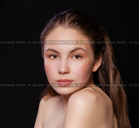 Close up Make up fashion model. Стоковое фото, фотограф Андрей Аркуша / Фотобанк Лори