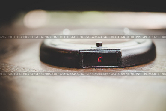 Close up of boil coffee maker set time at 2 minute. Стоковое фото, агентство Ingram Publishing / Фотобанк Лори