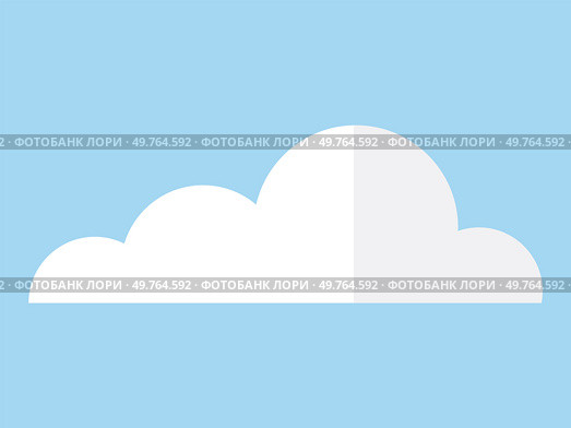 Cloud vector illustration. Clouds high up in sky create picturesque backdrop for changing seasons Cumulus clouds form celestial canvas, merging seamlessly with blue sky. Cloud. Cloudy weather brings sense mystery, with misty vapors dancing in air. Стоковая иллюстрация, агентство Ingram Publishing / Фотобанк Лори