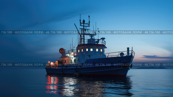 coastguard blue siren ai generated. Стоковое AI-изображение, AI-художник Vectorwin / Фотобанк Лори