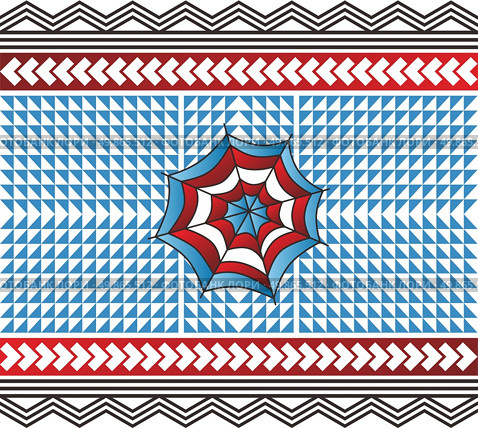 color retro spiderweb theme vector art illustration. color spiderweb art. Стоковая иллюстрация, агентство Ingram Publishing / Фотобанк Лори
