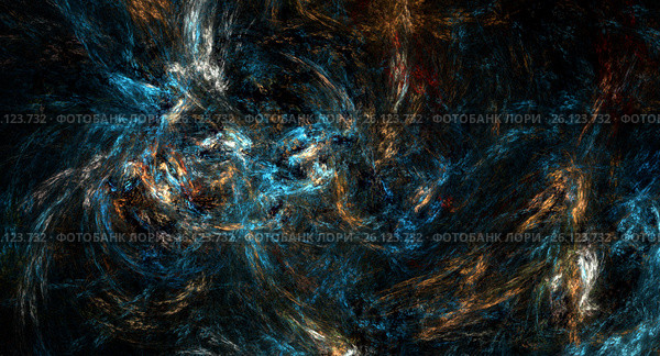 Colorful abstract fractal background. Стоковая иллюстрация, иллюстратор Михаил Яковлев (ktynzq) / Фотобанк Лори