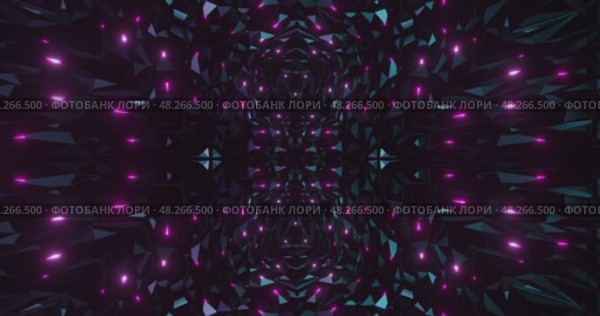Colorful animated VJ loop. Abstract flashing neon elements. Стоковая анимация, аниматор Сергей Чубаров / Фотобанк Лори