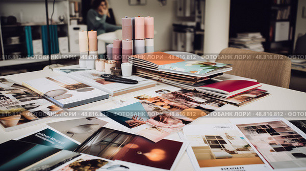 colors process book ai generated. Стоковое AI-изображение, AI-художник Vectorwin / Фотобанк Лори
