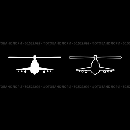 Combat helicopter attack military concept view front set icon white color vector illustration image simple solid fill outline contour line thin flat style. Combat helicopter attack military concept view front set icon white color vector illustration image solid fill outline contour line thin flat style. Стоковая иллюстрация, агентство Ingram Publishing / Фотобанк Лори