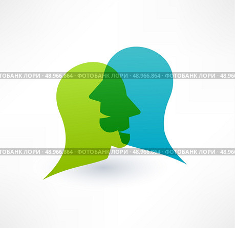 Community icon. Dialogue concept. Logo design. Стоковая иллюстрация, агентство Ingram Publishing / Фотобанк Лори
