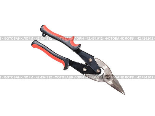 Compound action snips isolated on a white background. Стоковое фото, фотограф Елена  Попкова / Фотобанк Лори