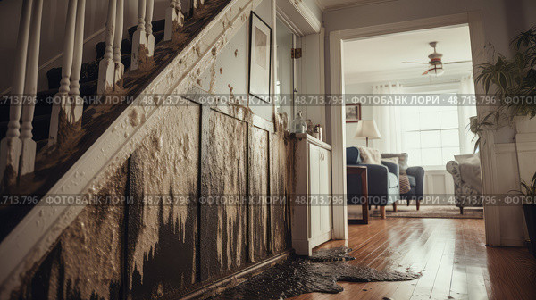 concealment house fraud ai generated. Стоковое AI-изображение, AI-художник Vectorwin / Фотобанк Лори