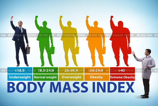 Concept of BMI - body mass index. Стоковое фото, фотограф Elnur / Фотобанк Лори