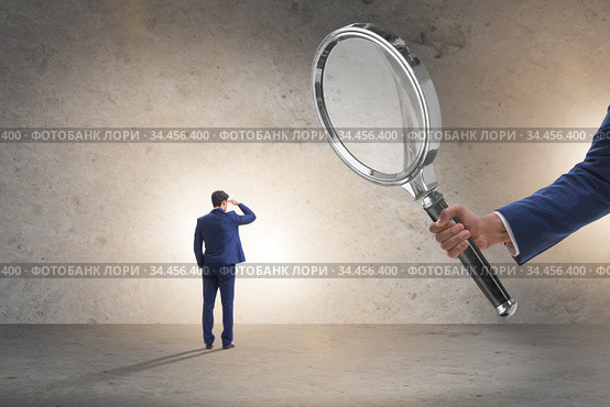 Concept of employee monitoring by boss. Стоковое фото, фотограф Elnur / Фотобанк Лори