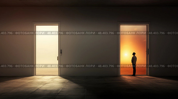 confinement open cell door ai generated. Стоковое AI-изображение, AI-художник Vectorwin / Фотобанк Лори