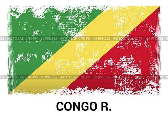 Congo Democratic Republic flag design vector. Стоковая иллюстрация, агентство Ingram Publishing / Фотобанк Лори