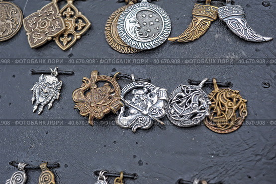 Copper amulets. Стоковое фото, фотограф Анна Кривицкая / Фотобанк Лори