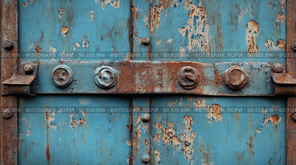 corrosion rusted blue metal ai generated. Стоковое AI-изображение, AI-художник Vectorwin / Фотобанк Лори