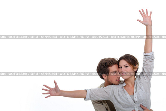 Couple dancing together. Стоковое фото, агентство Ingram Publishing / Фотобанк Лори