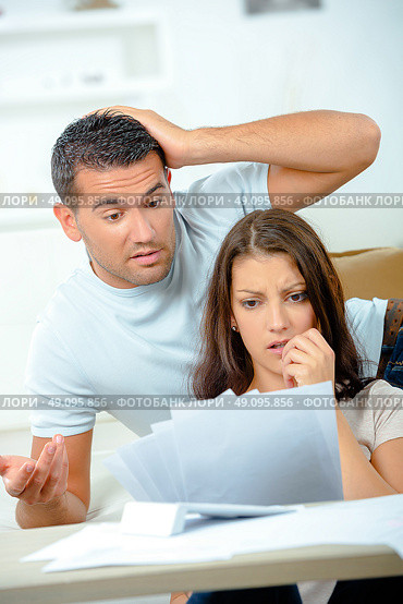 Couple having financial problems. Стоковое фото, агентство Ingram Publishing / Фотобанк Лори