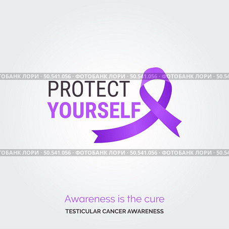 Crafting a Cure. Vector Background Testicular Cancer Initiative. Стоковая иллюстрация, агентство Ingram Publishing / Фотобанк Лори