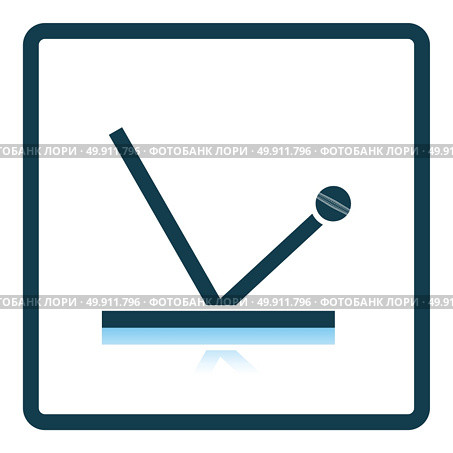 Cricket ball trajectory icon. Shadow reflection design. Vector illustration. Стоковая иллюстрация, агентство Ingram Publishing / Фотобанк Лори