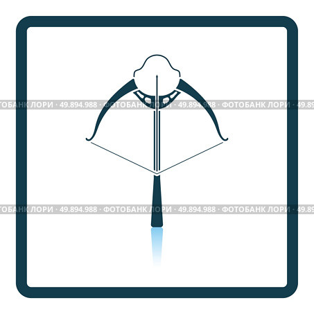 Crossbow icon. Shadow reflection design. Vector illustration. Стоковая иллюстрация, агентство Ingram Publishing / Фотобанк Лори