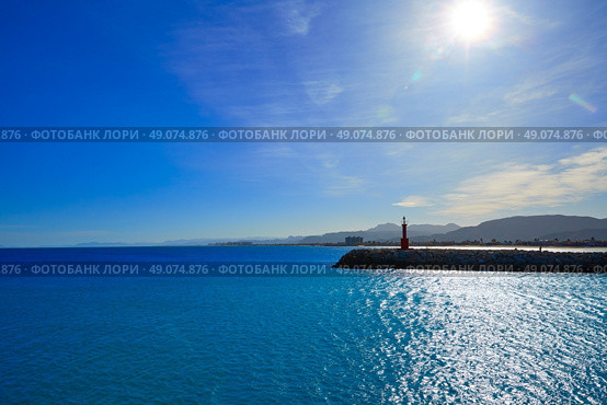 Cullera Xuquer river mouth Jucar in Valencia of Spain. Стоковое фото, агентство Ingram Publishing / Фотобанк Лори