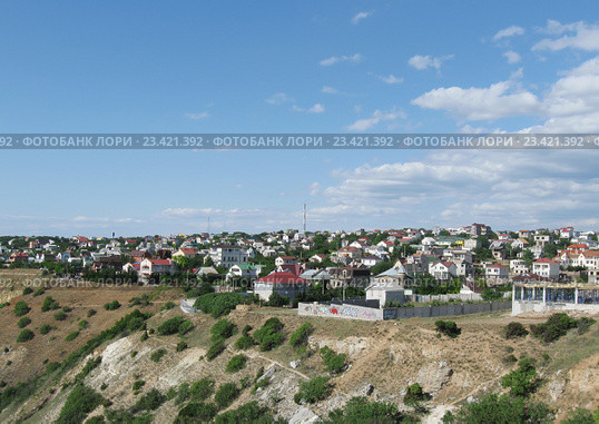 Дачный поселок  на мысе Фиолент, Крым (2016 год). Редакционное фото, фотограф Галина Хорошман / Фотобанк Лори