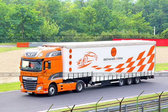 DAF XF (2014 год). Редакционное фото, фотограф Art Konovalov / Фотобанк Лори