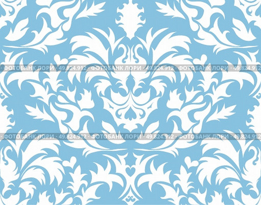 Damask seamless background for yours design use. For easy making seamless pattern just drag all group into swatches bar, and use it for filling any contours. Стоковая иллюстрация, агентство Ingram Publishing / Фотобанк Лори