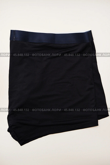 Dark blue men's underpants on a white background. Стоковое фото, фотограф Valeriy Lushchikov / Фотобанк Лори