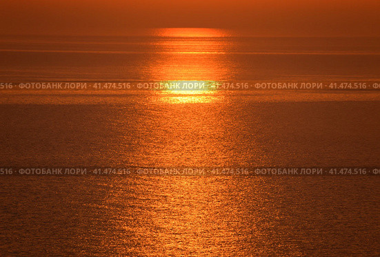 Dawn over the sea. Sea of Azov. Sunrise. Стоковое фото, фотограф Леонид Еремейчук / Фотобанк Лори