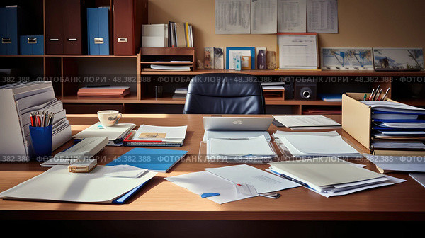 declutter office organizing ai generated. Стоковое AI-изображение, AI-художник Vectorwin / Фотобанк Лори
