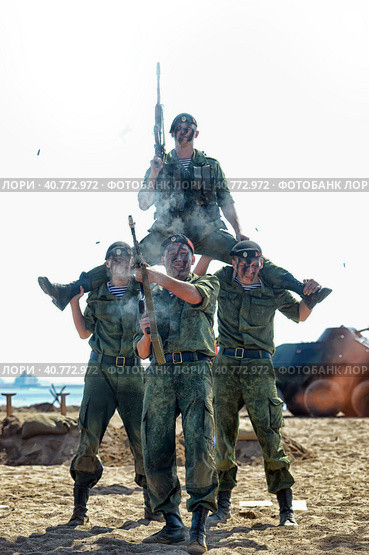 Demonstrative performance of the Marine Corps (2013 год). Редакционное фото, фотограф Анна Кривицкая / Фотобанк Лори